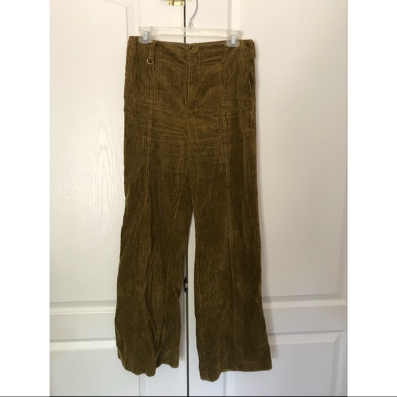 Ribbed Corduroy Wide-Leg Pants | Anthropologie - Picture 1 of 2